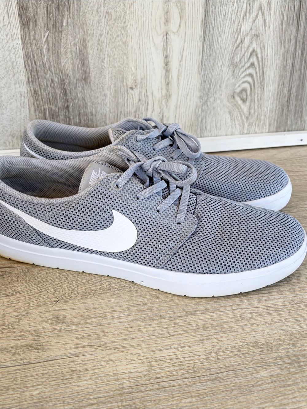 Nike SB Portmore II Ultralight Gray Skate Shoes Men's 11 Skateboarding Sneaker